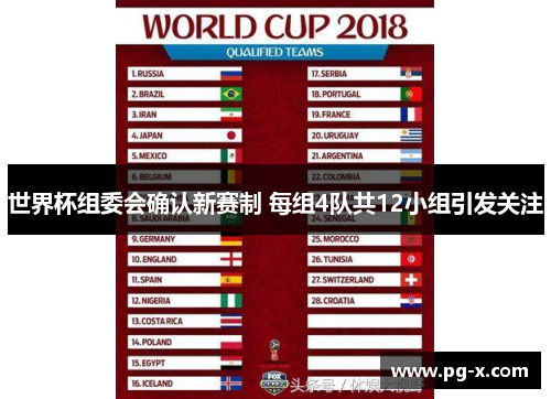 世界杯组委会确认新赛制 每组4队共12小组引发关注